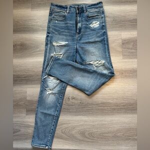 American Eagle Outfitters Distressed Blue Jeans